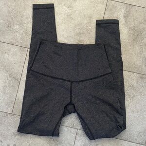 Lululemon Athletica Black Herringbone Leggings